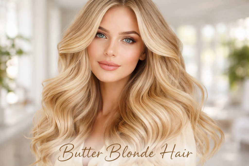 butter blonde beauty in soft light