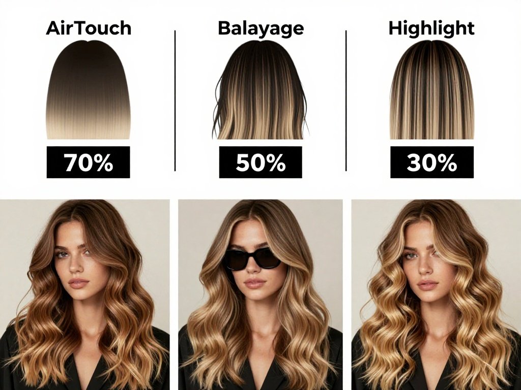 Balayage ombre and money piece hair color styles showcasing face framing highlights and modern hair color trends for 2026