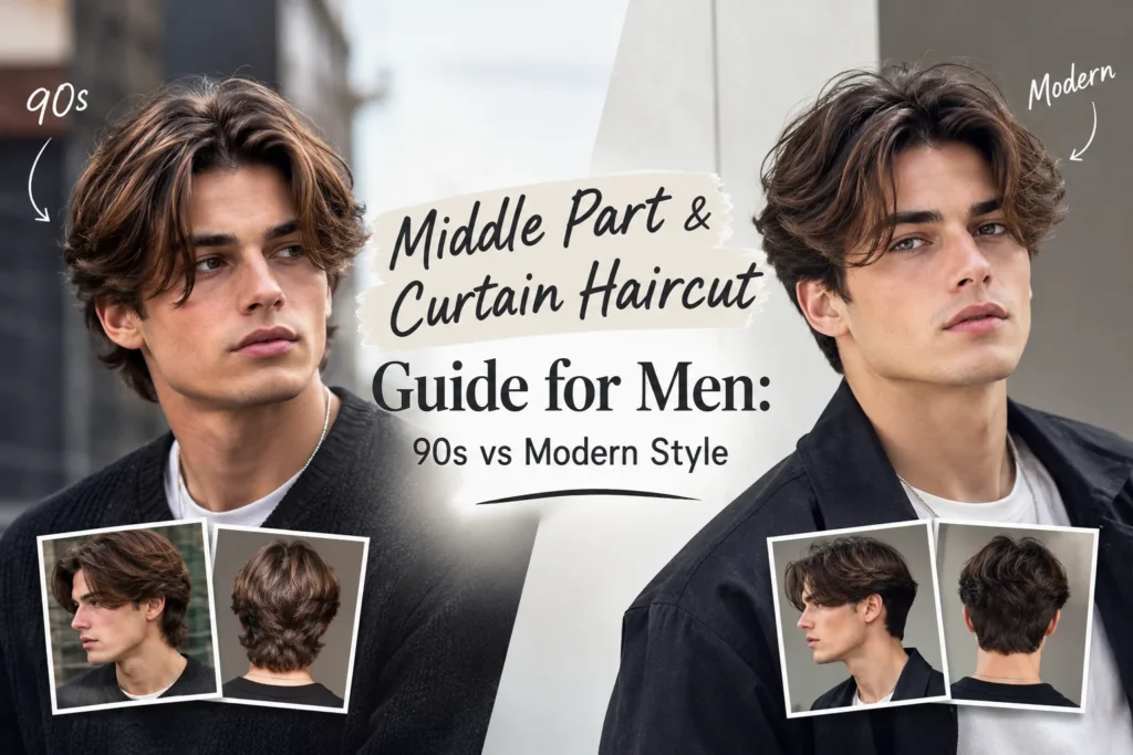 Curtain Haircut Guide: 90s Style vs Modern Men's Cut