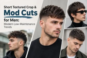 Short Textured Crop & Mod Cuts for Men: Modern Low-Maintenance Trends